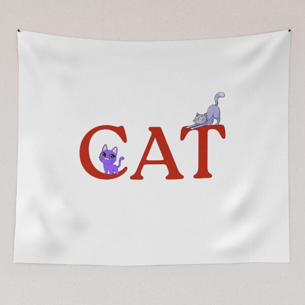 Item preview, Playful Cats - Cute Cats  On A Typography Adventure designed and sold by Love3Happy.