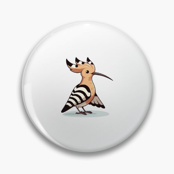 Item preview, Chibi Hoopoe Bird with Crest and Striped Wings designed and sold by cave-canvas.