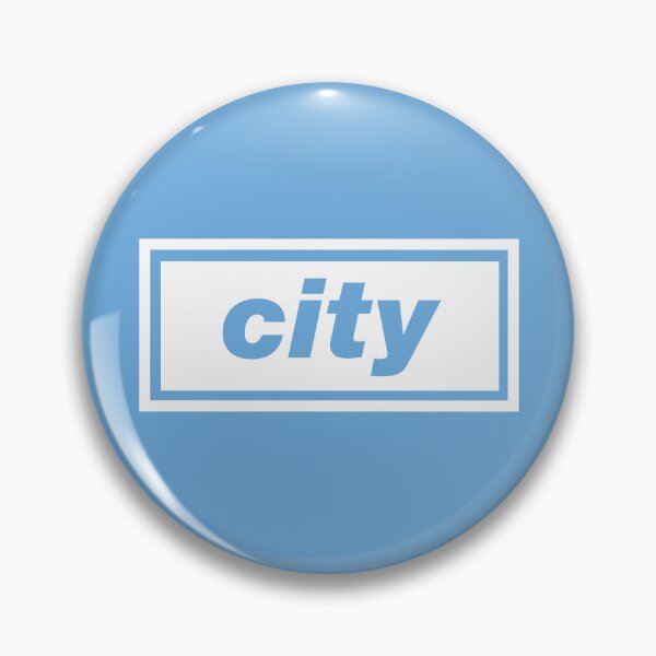 Item preview, 'City' Manchester Football Oasis-inspired style design in white designed and sold by Rodney's Marketplace.