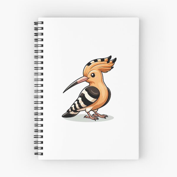 Item preview, Cute Profile of a Hoopoe Bird with Feathered Crest and Long Beak designed and sold by cave-canvas.