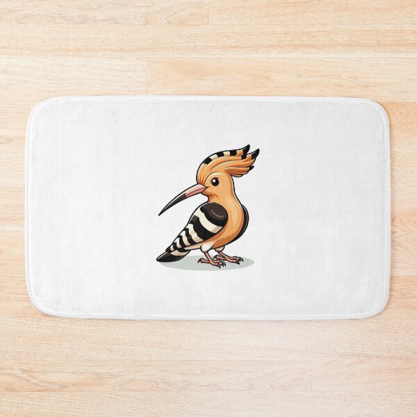 Item preview, Cute Profile of a Hoopoe Bird with Feathered Crest and Long Beak designed and sold by cave-canvas.