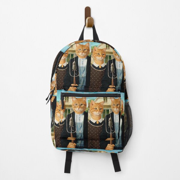 Item preview, American Gothic cats! designed and sold by bluefrog.