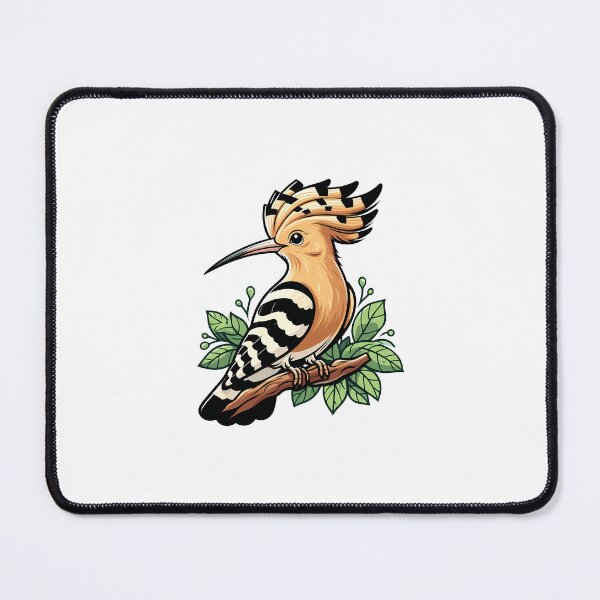 Item preview, Eurasian Hoopoe Bird Perched on a Leafy Branch designed and sold by cave-canvas.