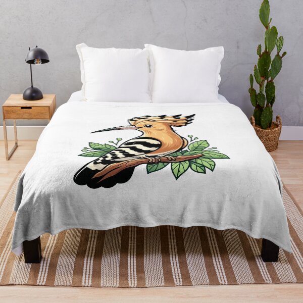 Item preview, Eurasian Hoopoe Bird Perched on a Leafy Branch designed and sold by cave-canvas.