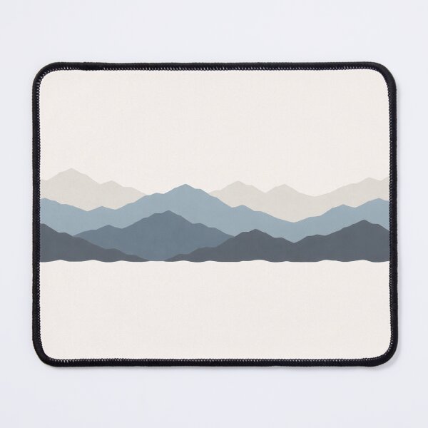 Item preview, Minimal Mountain Bands Seamless Landscape Pattern designed and sold by Fernova.