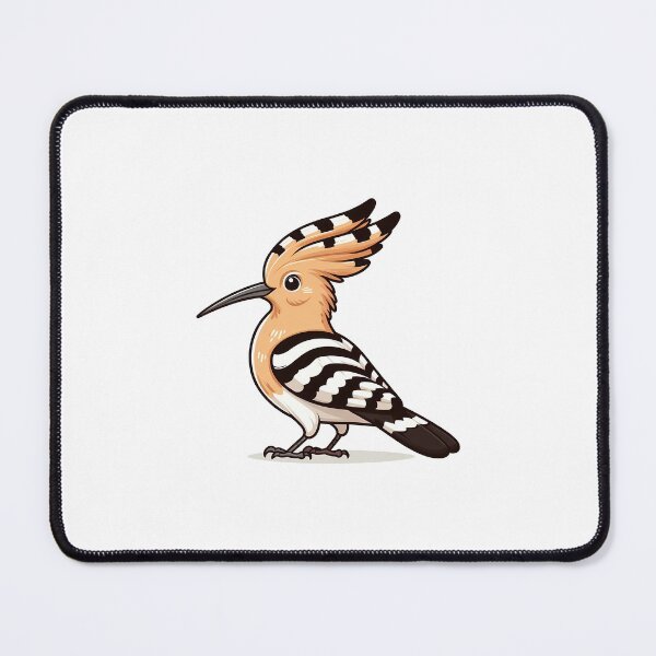 Item preview, Profile of a Hoopoe Bird with Crest and Striped Wings designed and sold by cave-canvas.