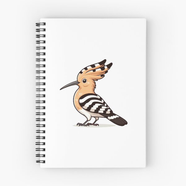 Item preview, Profile of a Hoopoe Bird with Crest and Striped Wings designed and sold by cave-canvas.