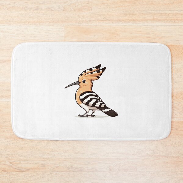 Item preview, Profile of a Hoopoe Bird with Crest and Striped Wings designed and sold by cave-canvas.