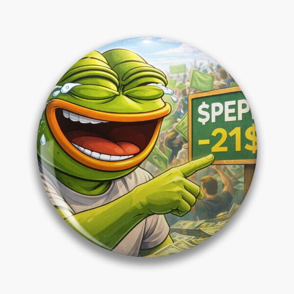Item preview, $PEPE crypto coin designed and sold by mikistudio.