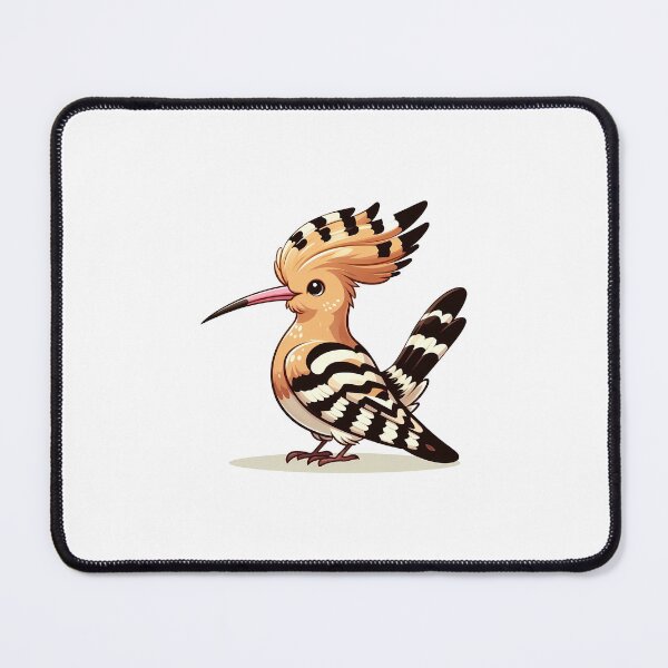 Item preview, Standing Hoopoe Bird with Crest and Striped Plumage designed and sold by cave-canvas.