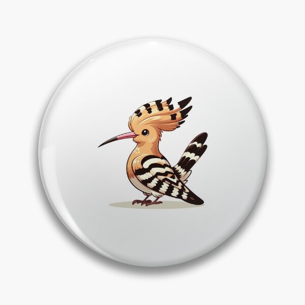 Item preview, Standing Hoopoe Bird with Crest and Striped Plumage designed and sold by cave-canvas.