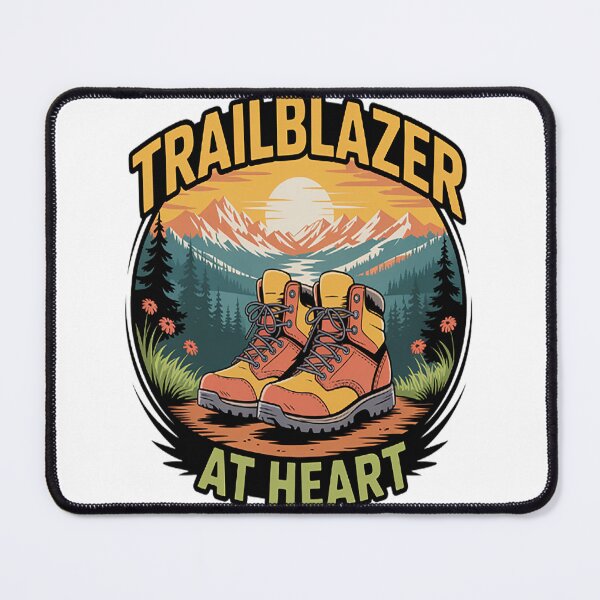 Item preview, Trailblazer At Heart Hiking - Camping - Outdoor Adventures designed and sold by TheRetroStyle.