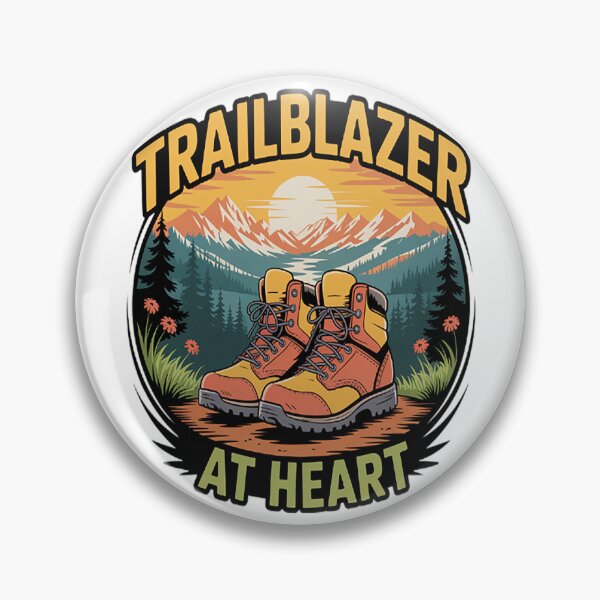 Item preview, Trailblazer At Heart Hiking - Camping - Outdoor Adventures designed and sold by TheRetroStyle.