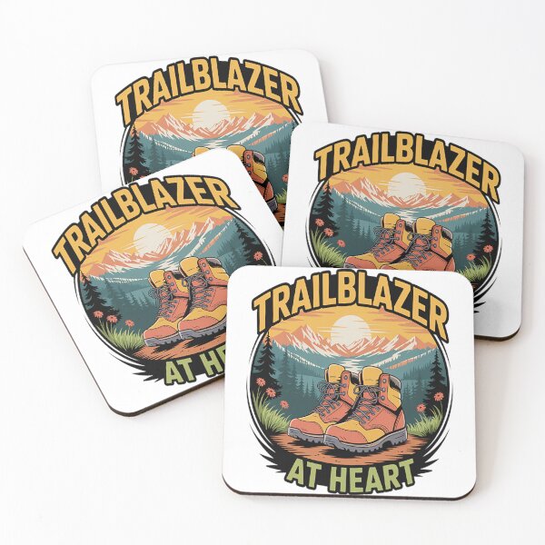 Item preview, Trailblazer At Heart Hiking - Camping - Outdoor Adventures designed and sold by TheRetroStyle.