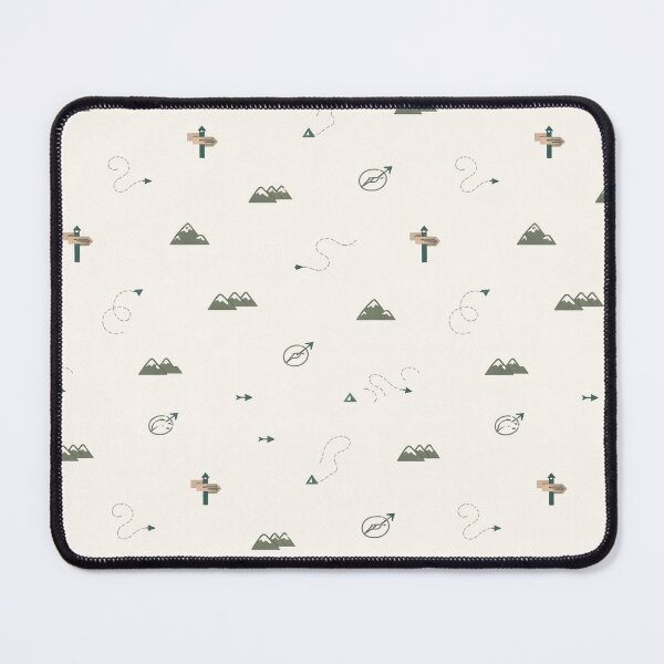 Item preview, Minimal Hiking Icons Seamless Pattern designed and sold by Fernova.