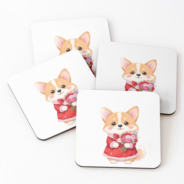 Item preview, Cute Corgi Valentine designed and sold by Kedspicedesign.