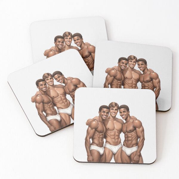 Item preview, An Embrace of Joyful Male Unity designed and sold by gayishdesign.
