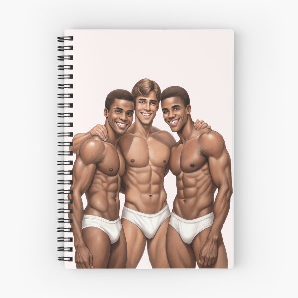 Item preview, An Embrace of Joyful Male Unity designed and sold by gayishdesign.
