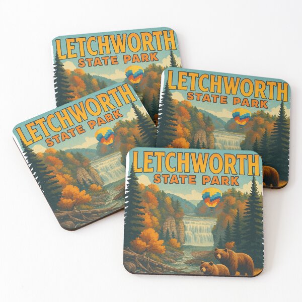 Item preview, Letchworth State Park United States Watercolor Autumn designed and sold by erkinmaddison.