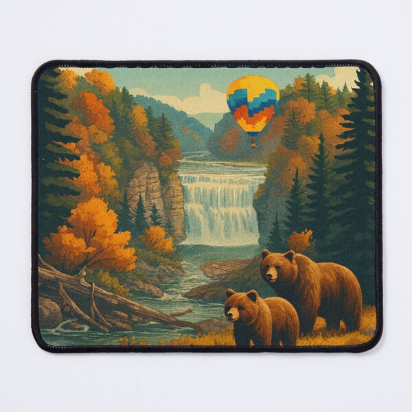 Item preview, Letchworth State Park United States Watercolor Autumn designed and sold by erkinmaddison.