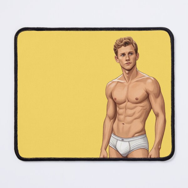 Item preview, Solo Study in Mid-Century Vintage Pin-Up Guy designed and sold by gayishdesign.