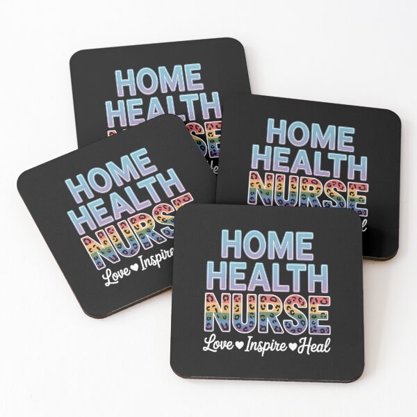 Item preview, Home Health nurse love inspire heal watercolor designed and sold by LacostCarl.