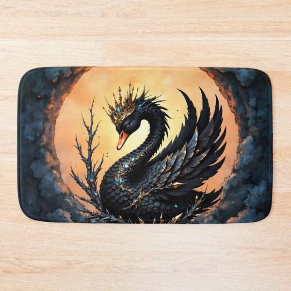 Item preview, The Obsidian Swan of Moonlit Grace. designed and sold by nicky2342.