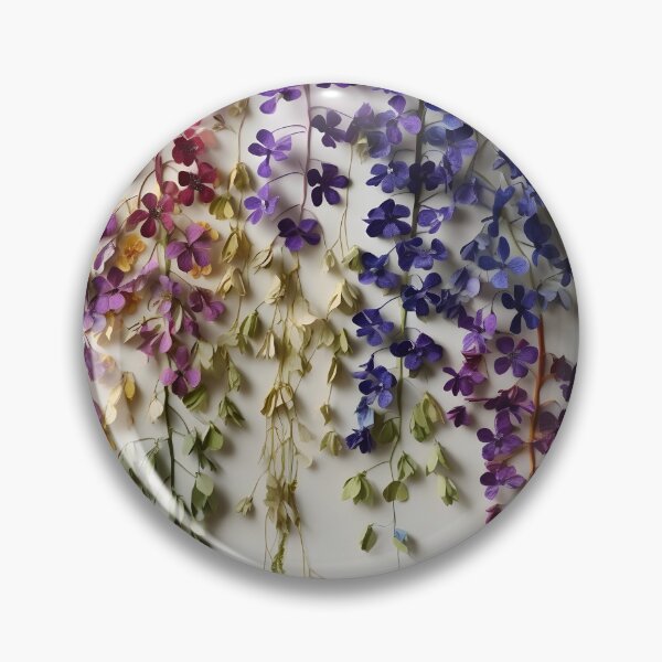 Item preview, Hanging Dried Florals – Colorful Petal Cascade in Vintage Botanical Style designed and sold by EmeraldeaArt.
