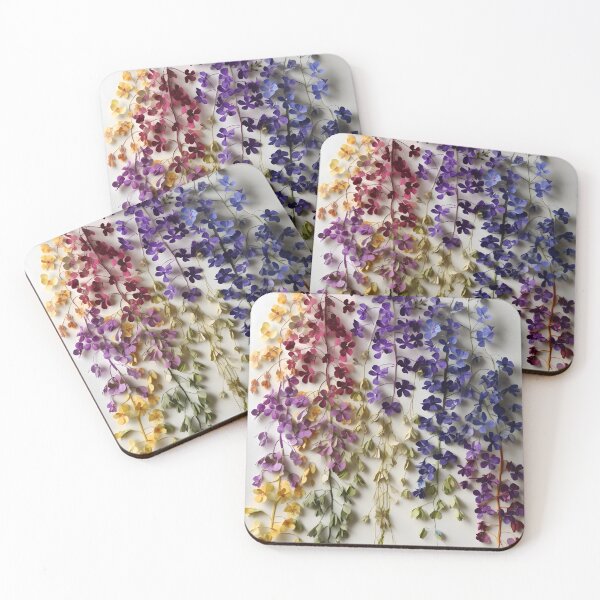 Item preview, Hanging Dried Florals – Colorful Petal Cascade in Vintage Botanical Style designed and sold by EmeraldeaArt.