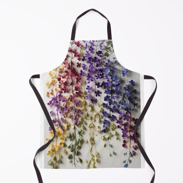 Item preview, Hanging Dried Florals – Colorful Petal Cascade in Vintage Botanical Style designed and sold by EmeraldeaArt.
