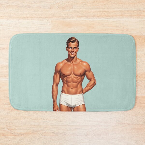 Item preview, Radiant Smile: Pin-Up Guy in Vintage Illustration designed and sold by gayishdesign.