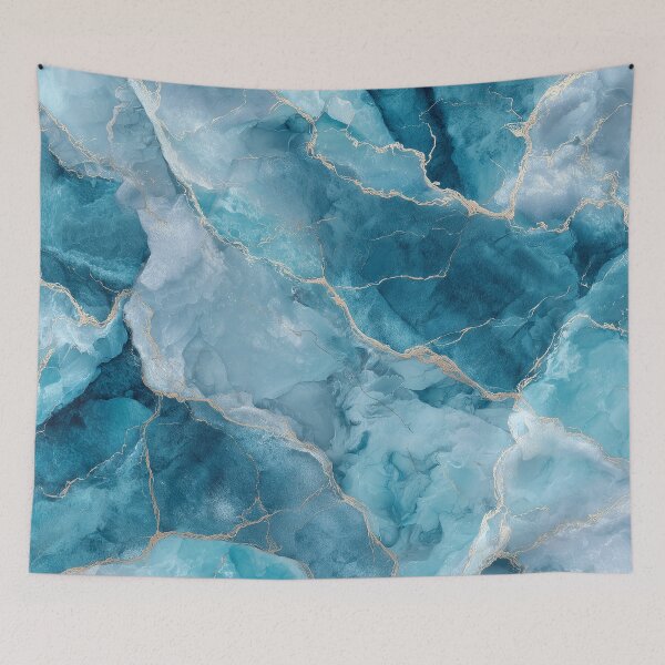 Artikelvorschau, Helles Aquamarin Marmor entworfen und verkauft von Letteraddicted.