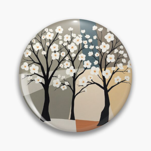 Item preview, Cubist Tree in Spring Illustration designed and sold by UnhingedBird.