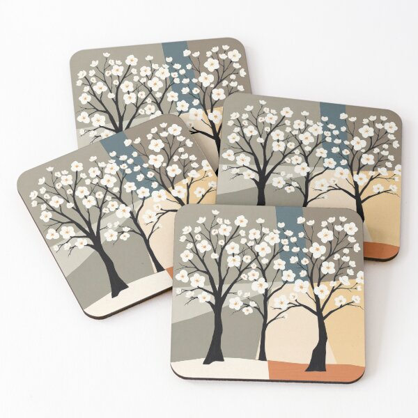 Item preview, Cubist Tree in Spring Illustration designed and sold by UnhingedBird.