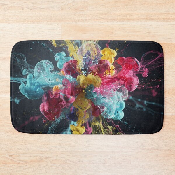 Item preview, Creative Chaos - Vibrant Abstract Ink & Smoke Explosion designed and sold by Frame of Mind .