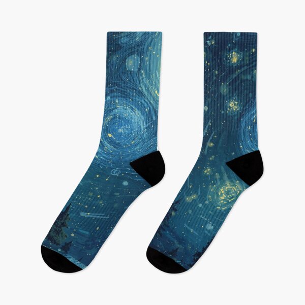 Item preview, Swirling Cosmic Sky Art — Starry Night Galaxy Print (Many Products Available) designed and sold by Kayshies8120.