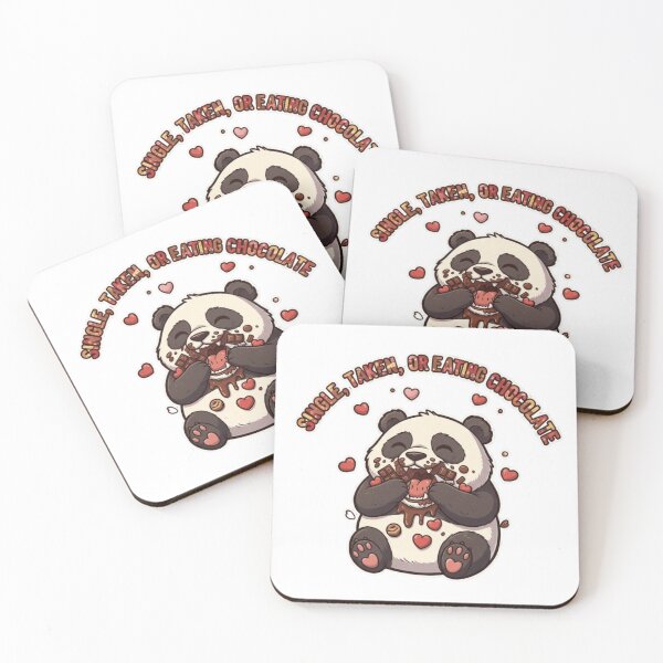 Item preview, Eating Chocolate Valentine – Funny Single Life Sticker designed and sold by Imaginarium of Chaos falcon88 .