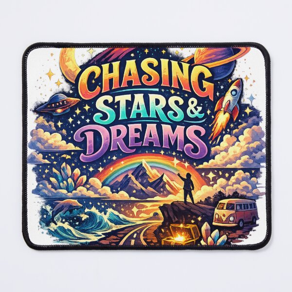 Item preview, Chasing Stars & Dreams – Cosmic Unisex Art designed and sold by HiteshArt111.