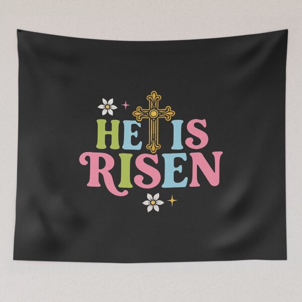 Item preview, He is Risen Easter Christian Cross Pastel Faith  designed and sold by FrankIsabel.