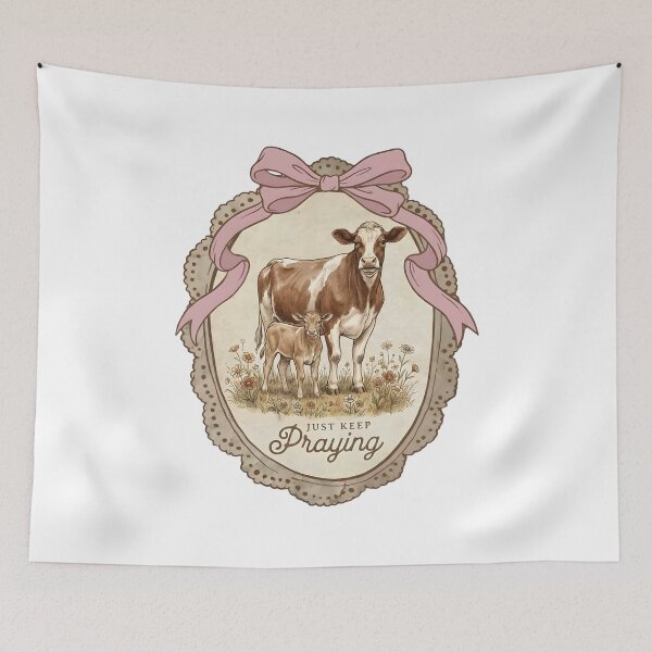 Item preview, Cow Just Keep Praying designed and sold by Walterprice.