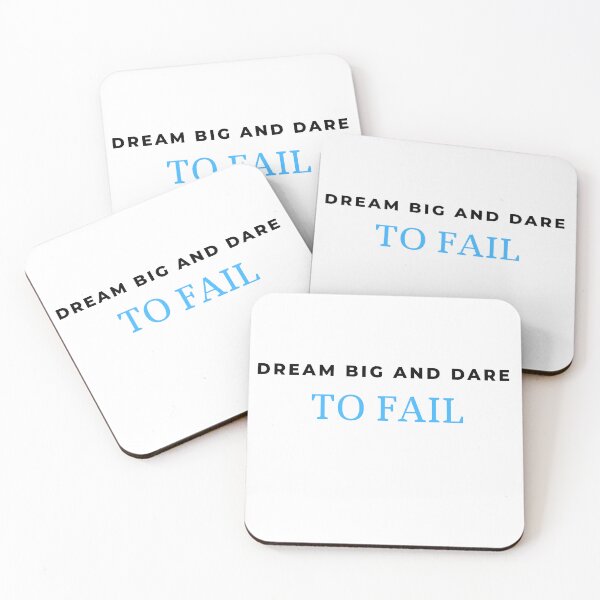 Item preview, Dream Big And Dare To Fail Motivational products  designed and sold by INK AND AURA.