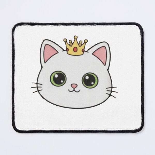 Item preview, Kawaii Princess Cat with Crown designed and sold by ZyVoAli.