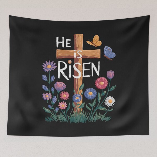 Item preview, He is Risen Easter Christian Cross Pastel Faith  designed and sold by FrankIsabel.