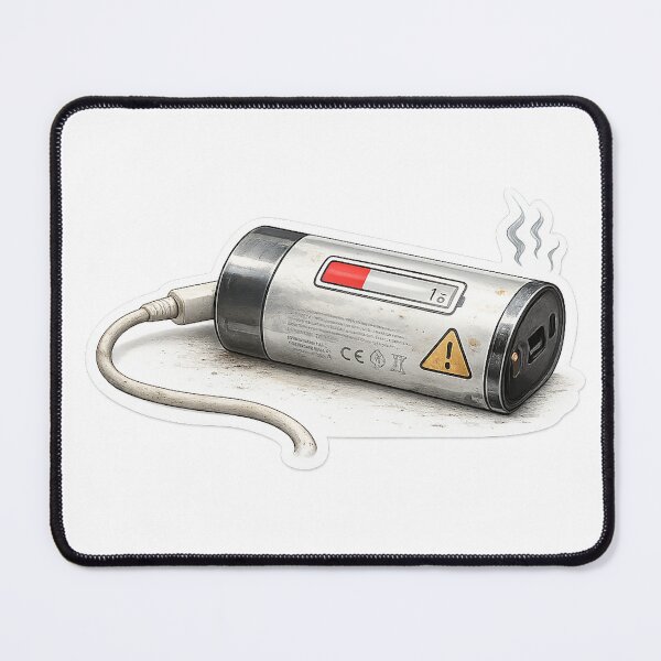 Item preview, Low Battery Sticker – Modern Conceptual Art Humor designed and sold by DrizzyV.