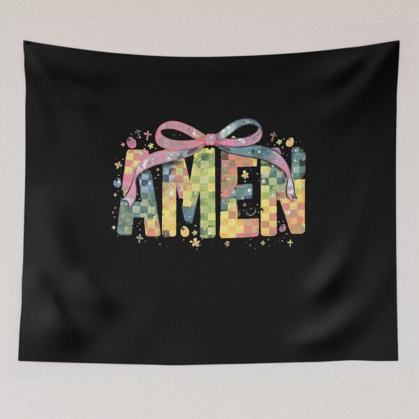 Item preview, Checkered Amen Easter designed and sold by Walterprice.