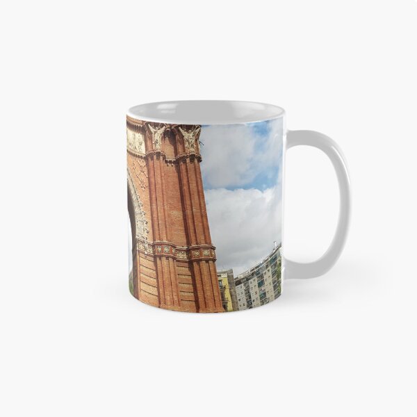 Item preview, Sunny Summer Day at Barcelona's Triumphal Arch, with Crowds Enjoying the City designed and sold by Anastasia Kaneva.