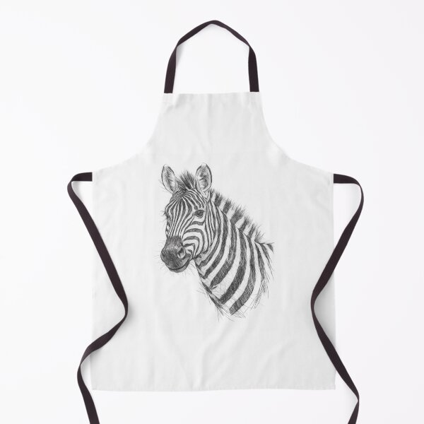 Item preview, Zebra Pencil Portrait | Black and White Wildlife Sketch | Hand Drawn Zebra Illustration designed and sold by Leon Woods Pencil Art.