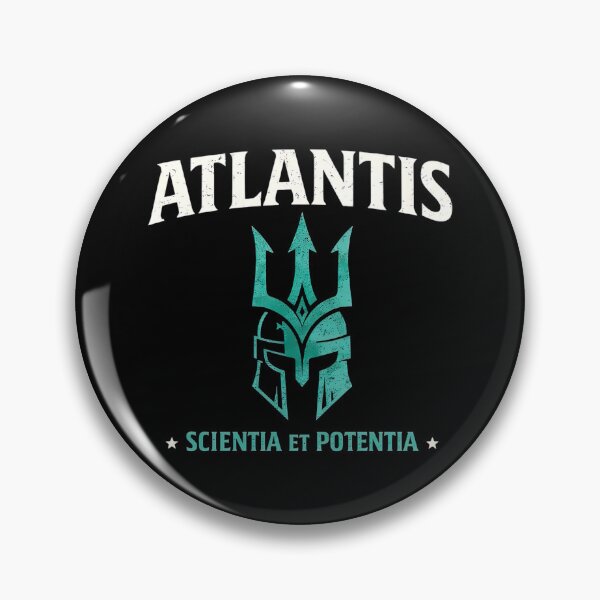 Item preview, Atlantis Scientia et Potentia Quote designed and sold by Retr0Tshirts.