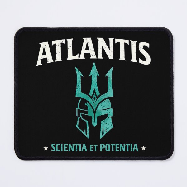 Item preview, Atlantis Scientia et Potentia Quote designed and sold by Retr0Tshirts.