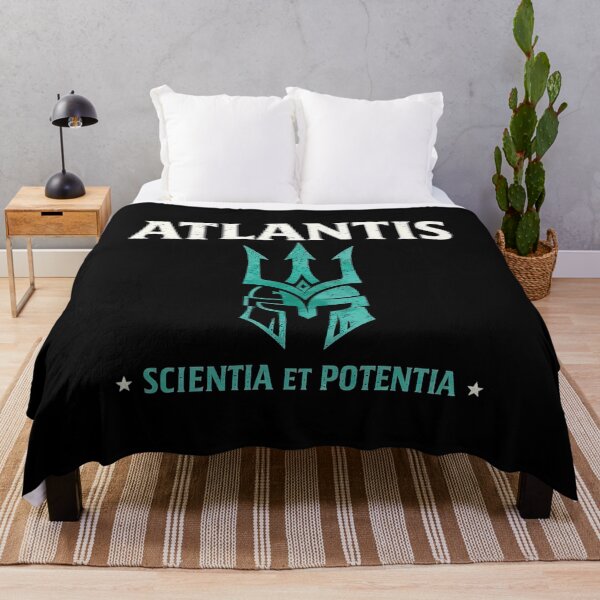 Item preview, Atlantis Scientia et Potentia Quote designed and sold by Retr0Tshirts.